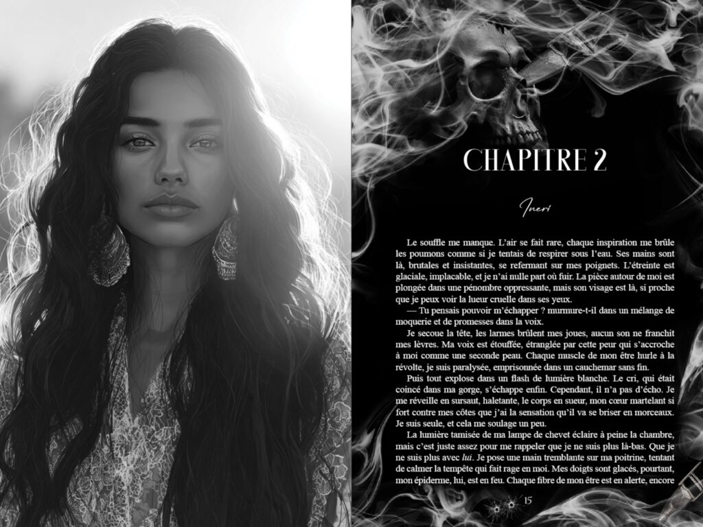 Mise en page immersive – Exemple 2 - design éditorial sur mesure